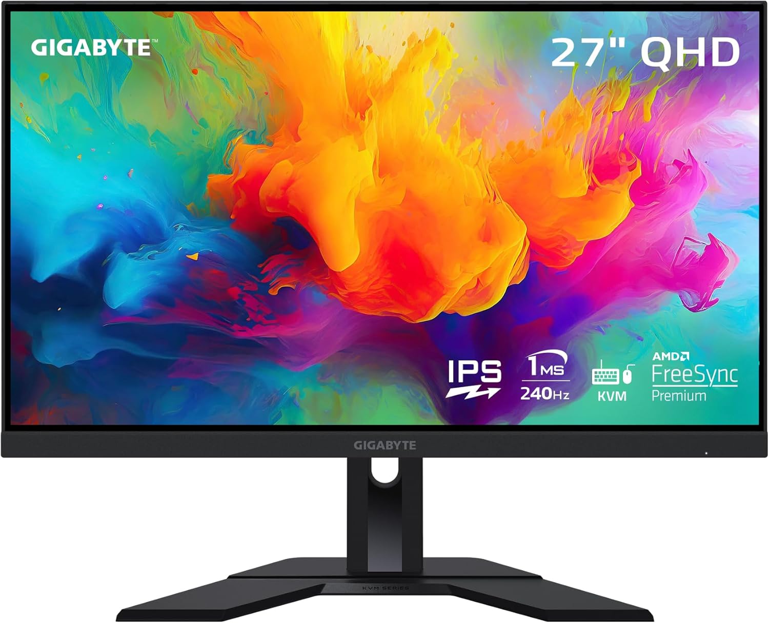 GIGABYTE M27Q X 27-inch 1440p 240Hz IPS KVM Gaming Monitor product photo