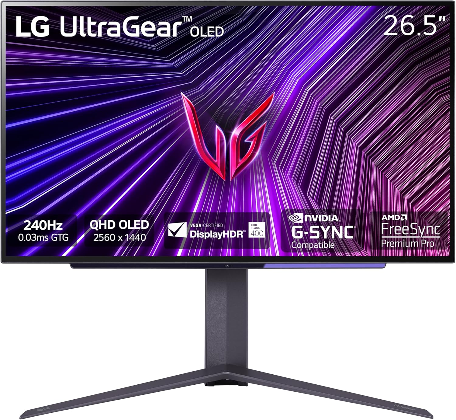 LG 27GS95QE 27-inch Ultragear OLED QHD 1440p 240Hz Gaming Monitor product photo