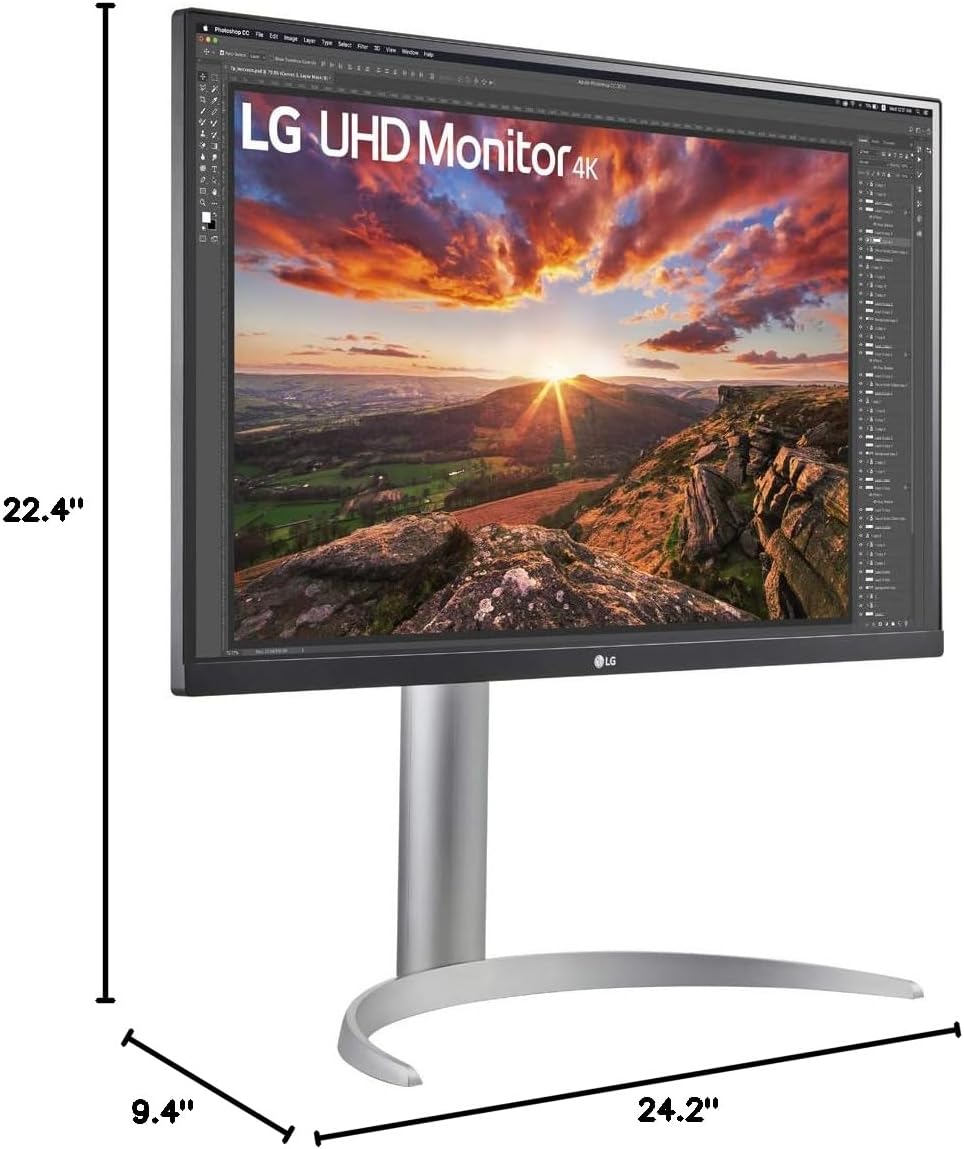 LG 27UP850N-W UltraFine 27" 4K USB-C Monitor product photo