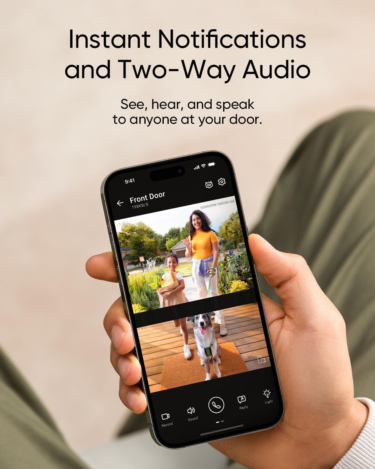 eufy Security Video Doorbell E340, 2K Full HD Dual Cameras and No Monthly Fee product photo
