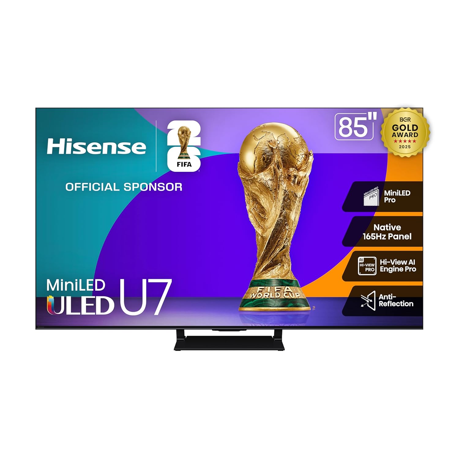 Hisense 55-Inch U8N Mini-LED ULED 4K Google Smart TV product photo