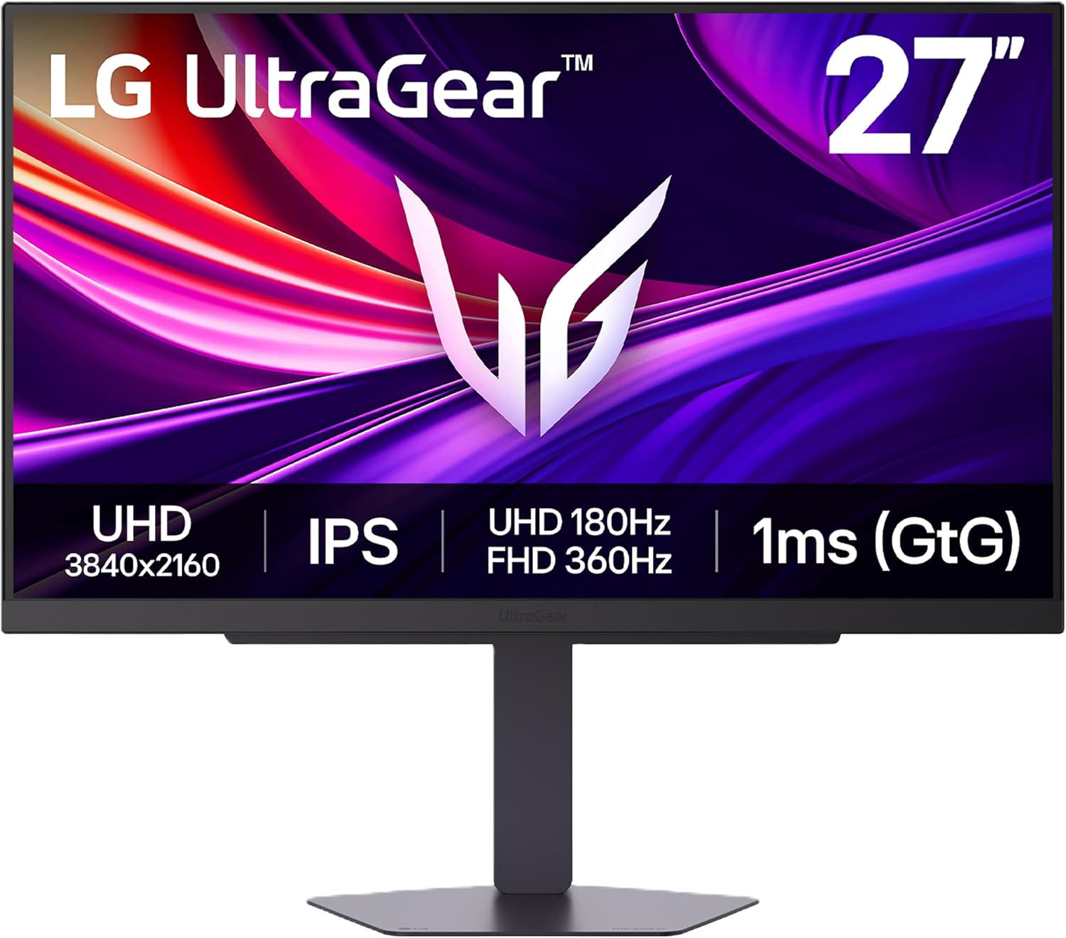 LG 27G810A-B UltraGear 4K 180Hz Dual Mode Gaming Monitor product photo