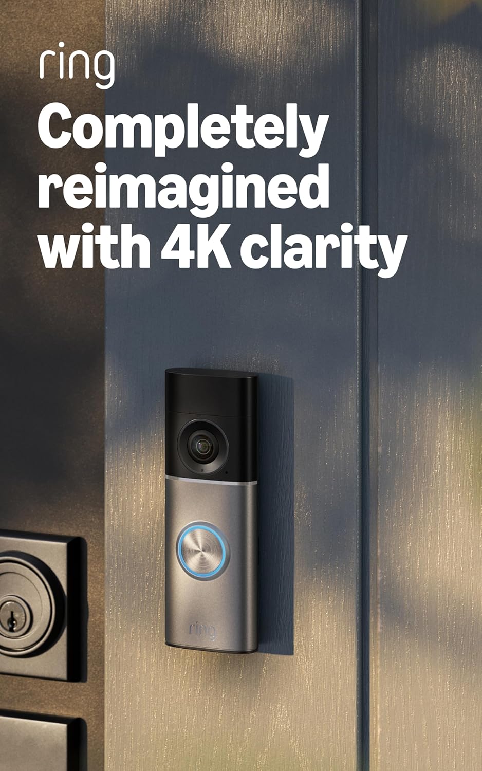 Ring Wired Doorbell Pro, 4K Video Doorbell with Enhanced Audio product photo