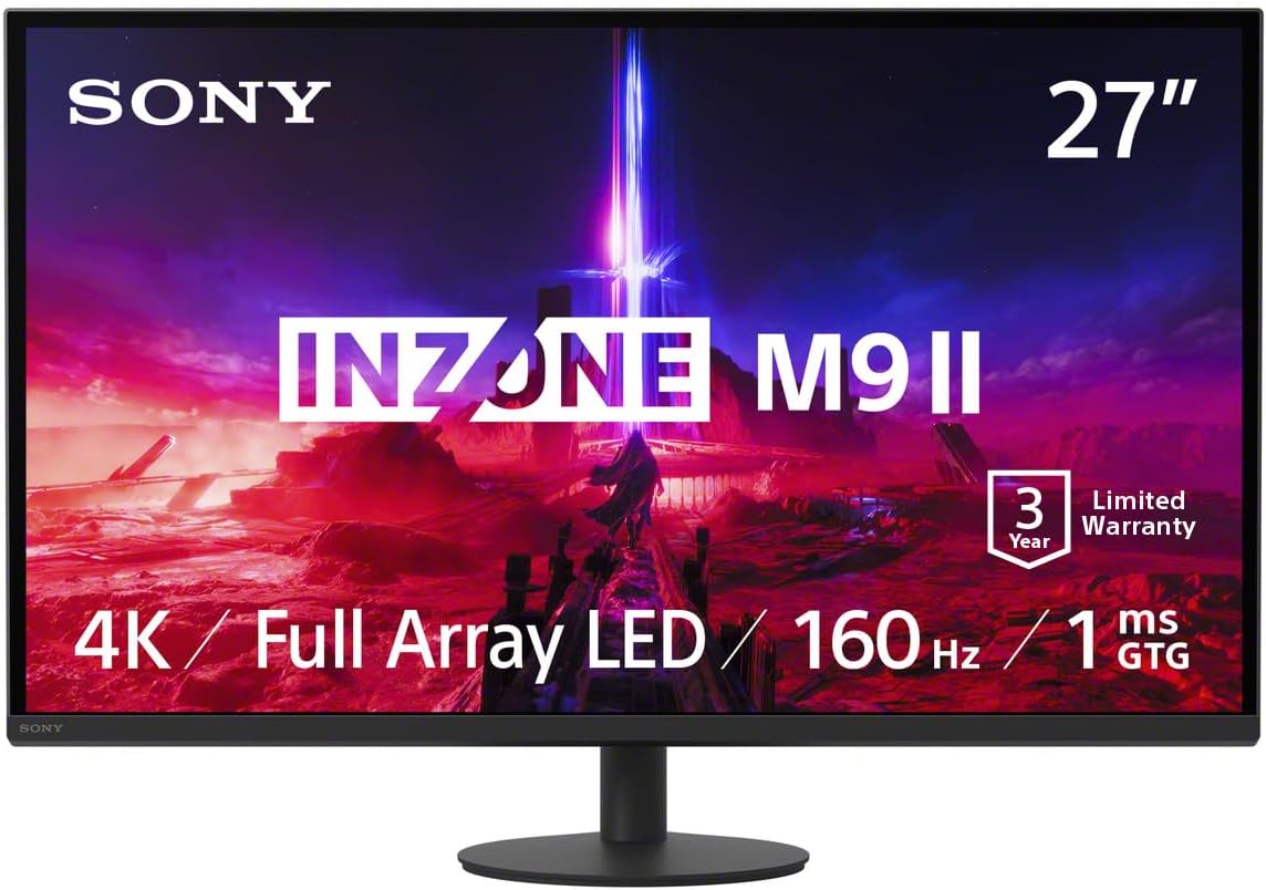 Sony InZone M9 II 27-Inch 4K 160Hz Gaming Monitor product photo